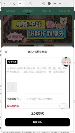 交友纸条盲盒付费入群一体源码-青狐资源网